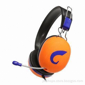 Headsets for Gaming, with 2 x 40mm Mylar Speaker and 32Ω/2.2KΩ Impedance